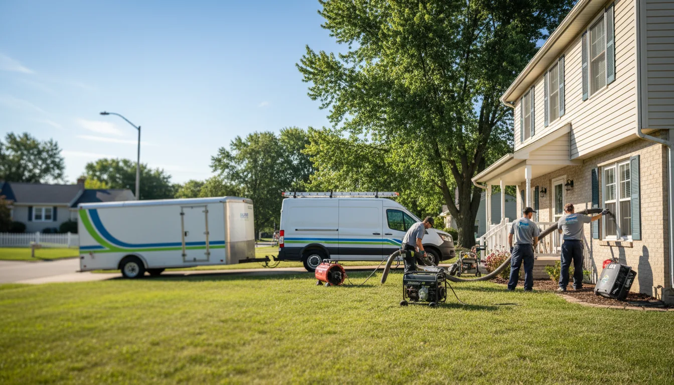 Flooded Basement Restoration And Cleanup With Repair in Columbiana, OH near me
